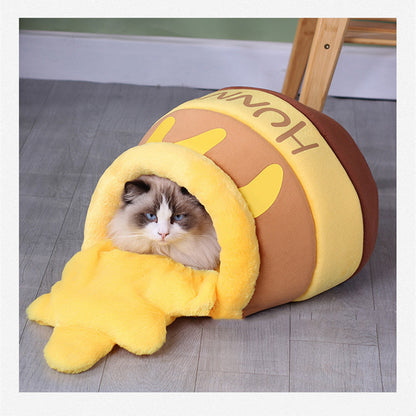 Winter Warm Honey Jar Shaped Universal Pet Nest
