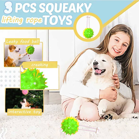 Interactive Pet Toy Multi-color Optional Pet Leaking Food Ball Toy