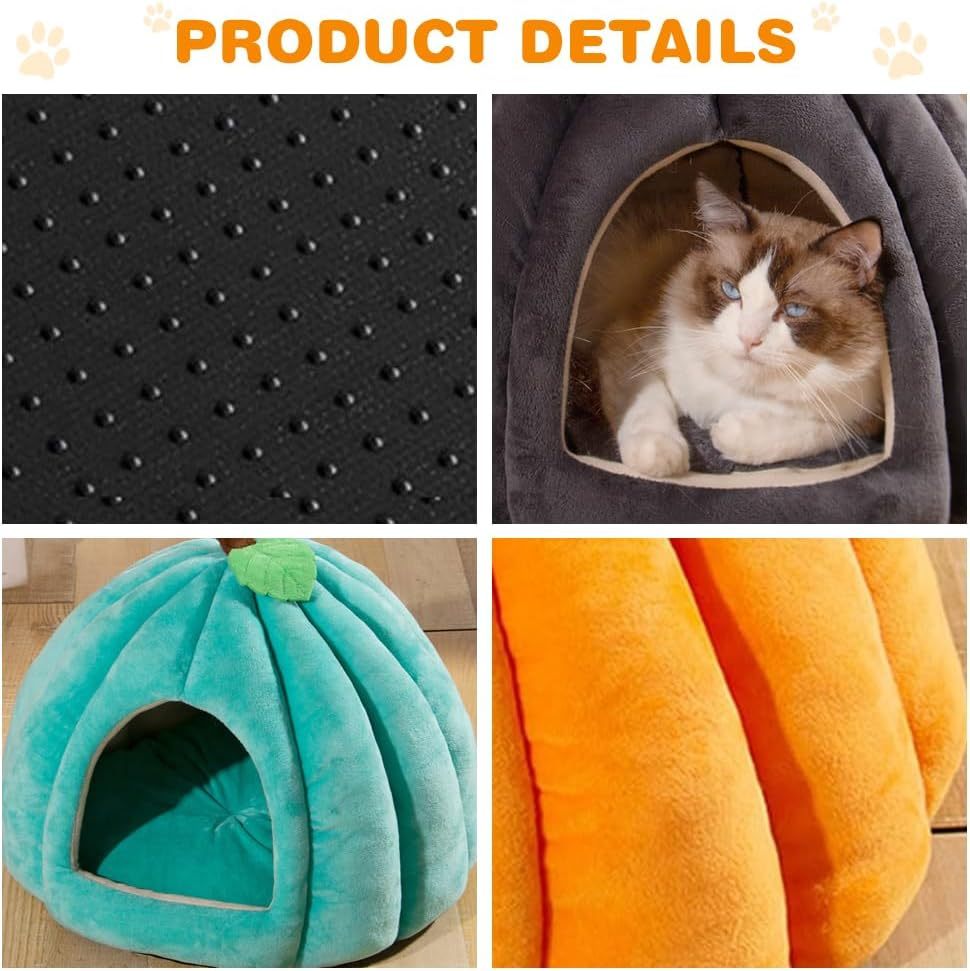 New Pumpkin Cat Bed Cat Beds For Indoor Cats Cute Pumpkin