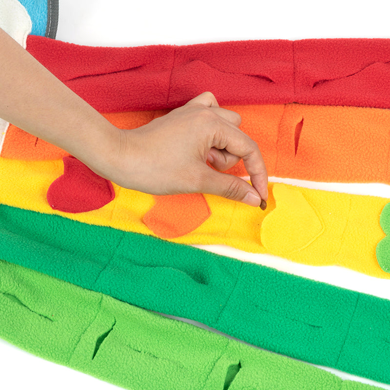 Pet Rainbow Enrichment Mat Dog Play Snuffle Mat