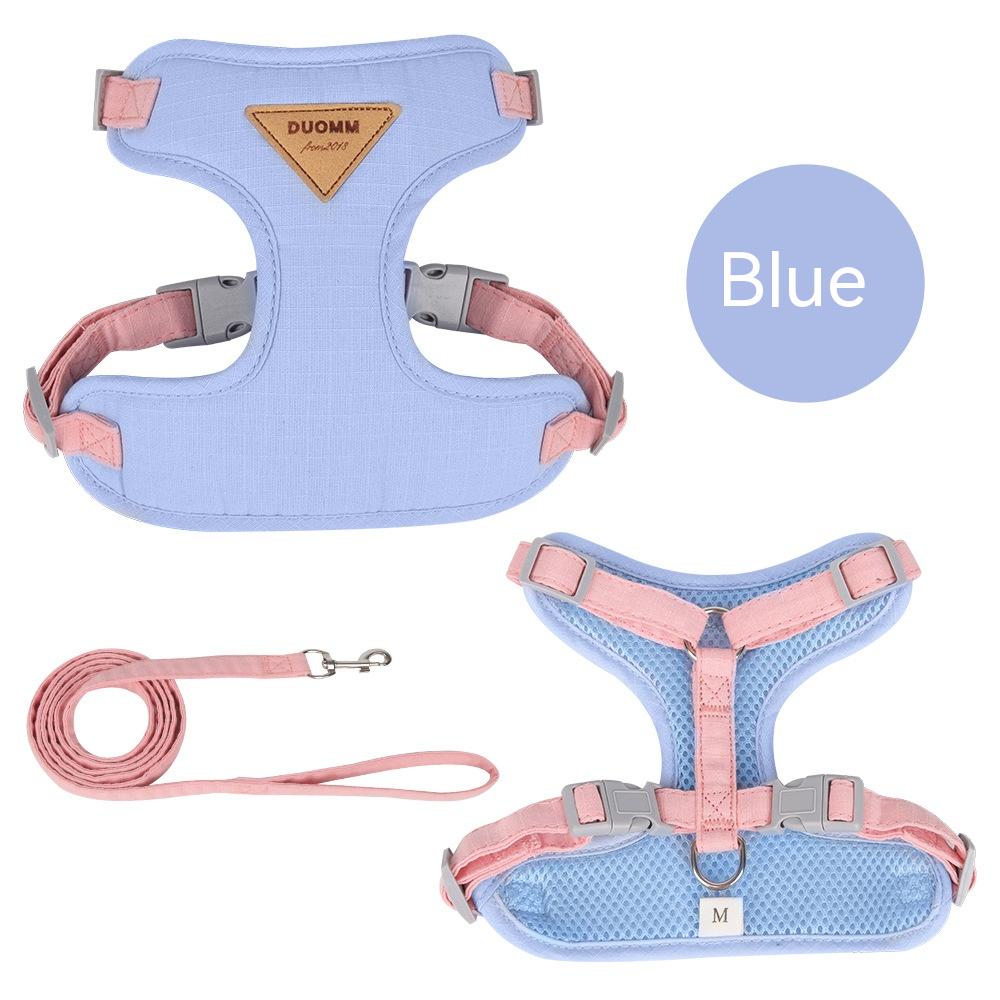 Dog Breast Strap Anti Breaking Loose Pet Harness Hand Holding Rope