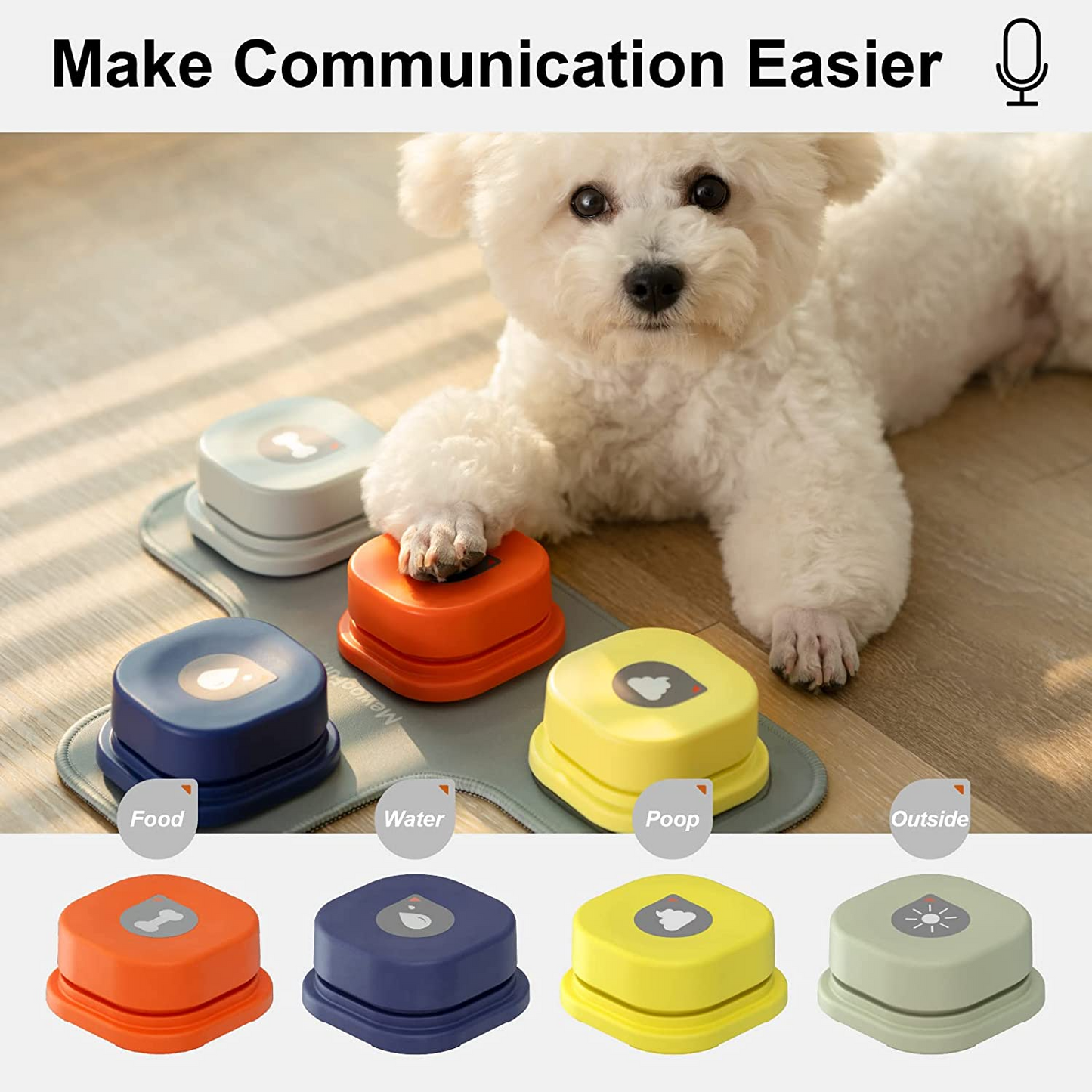 Dog Button Record Talking Pet Communication Vocal Training