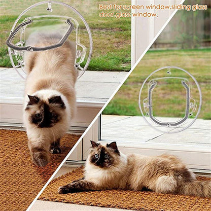 Round Pet Door For Cats Small Dogs Cat Door Flap Door For Screen