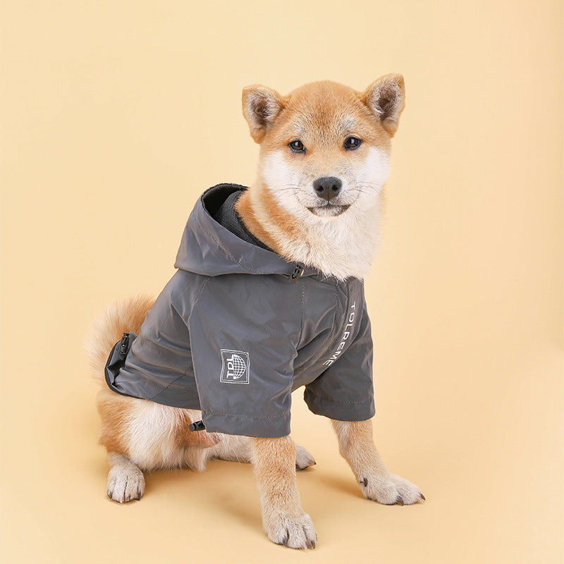 Pet Clothes Rainproof Jacket Rainproof Hooded