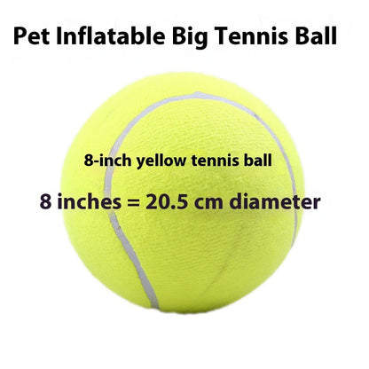 Tennis Pet Toy Inflatable Training Rubber Big Ball