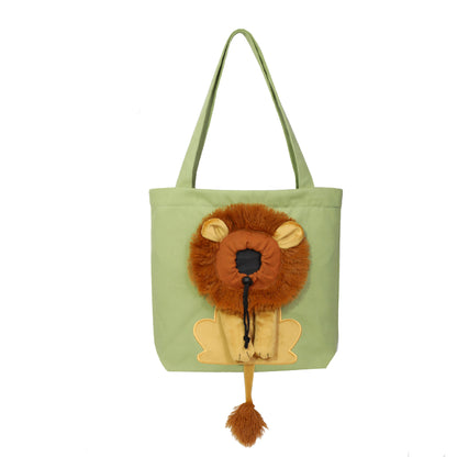 Soft Pet Carriers Lion Design Portable Breathable Bag Cat Dog Carrier