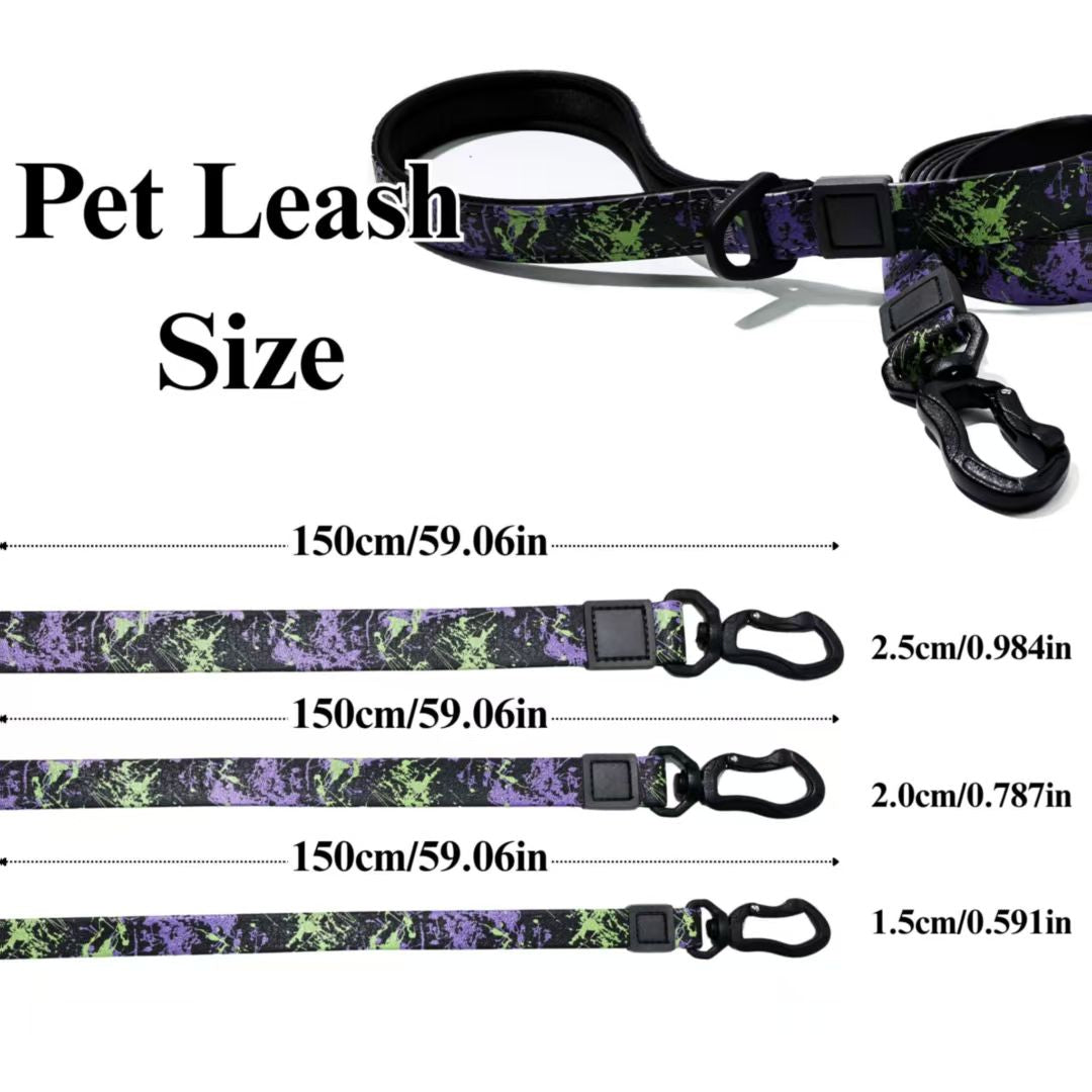 UV Printing Camouflage Embossed Pet Leash Set