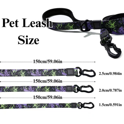 UV Printing Camouflage Embossed Pet Leash Set