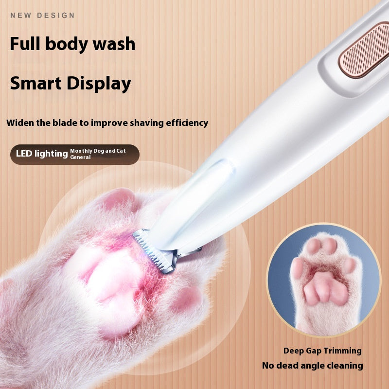 Pets Dog Paw Trimmer With LED Light Fully Waterproof