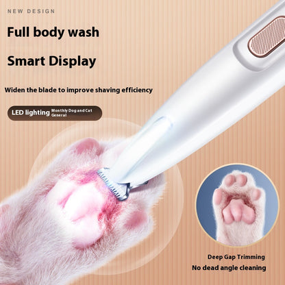 Pets Dog Paw Trimmer With LED Light Fully Waterproof