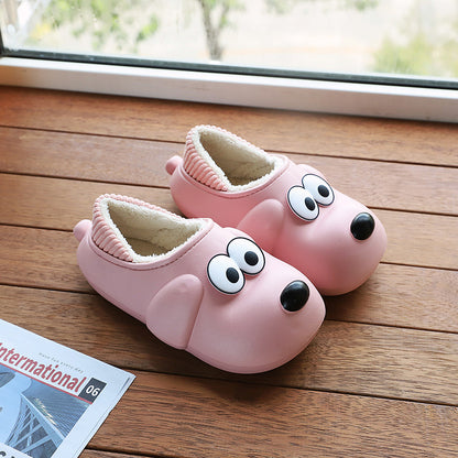Cute Dog Shoes EVA Winter House Shoes
