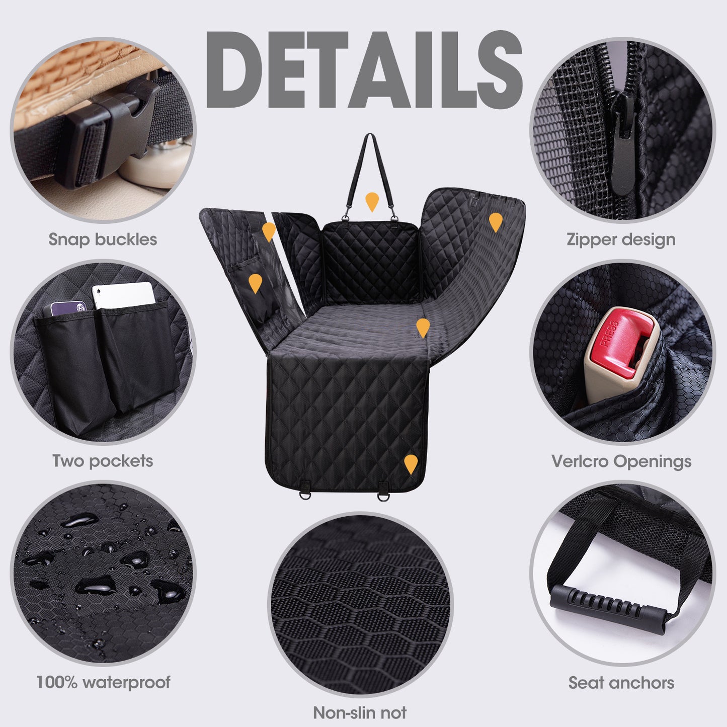 Waterproof And Anti-dirty Car Rear Row Pet Mat