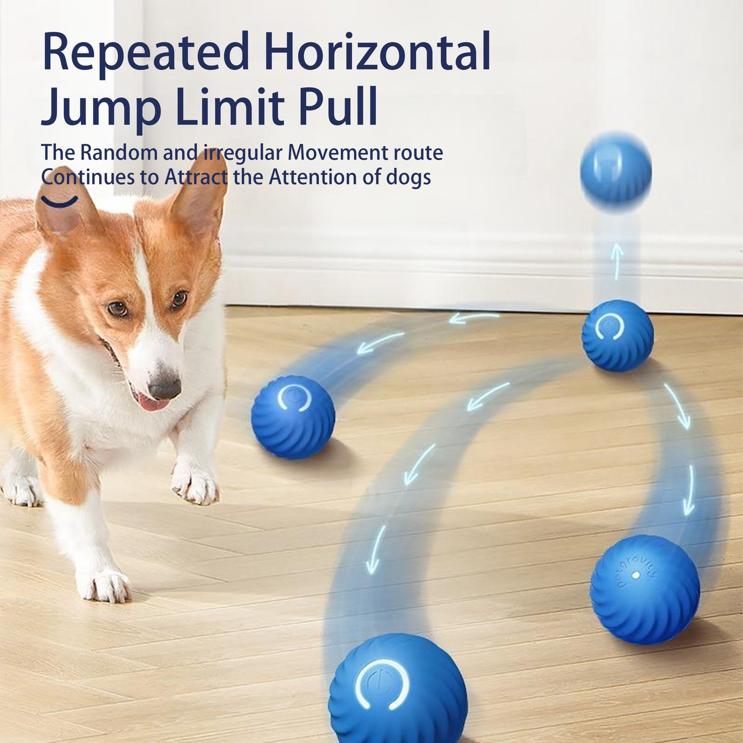 Interactive Bouncing Ball For Dogs Automatic Smart Toy, Self-moving