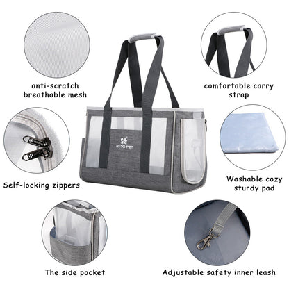 Portable Pet Cat Bag Breathable Dog Carrier Backpack