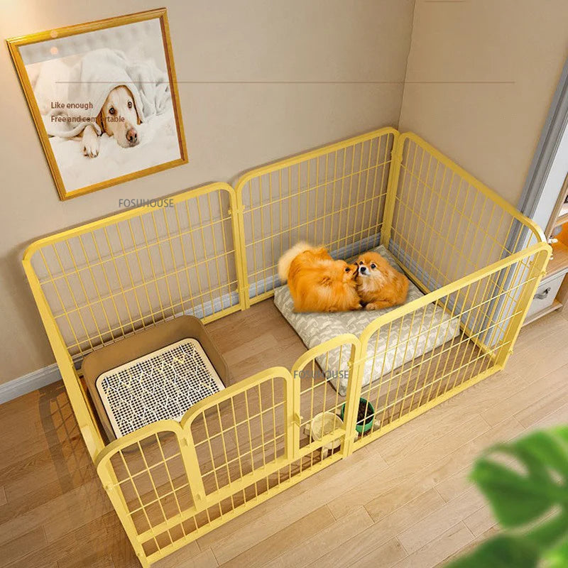Modern Simple Wrought Iron Pet Fence Dog Cage