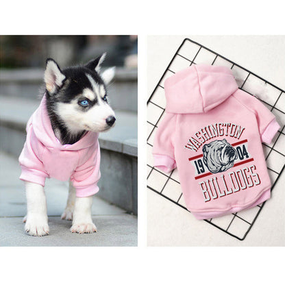 Winter Warm Dog Clothes Cotton Hoodie