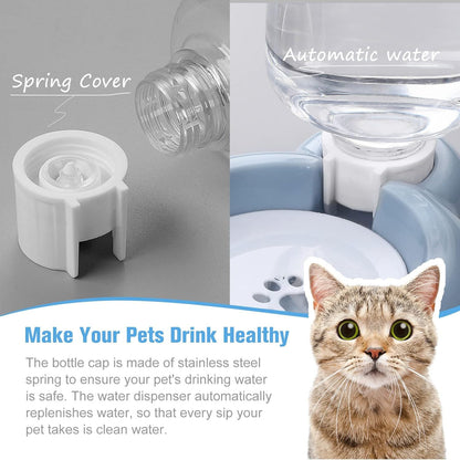 Dog Bowls Cat Food And Water Bowl Set With Water Dispenser