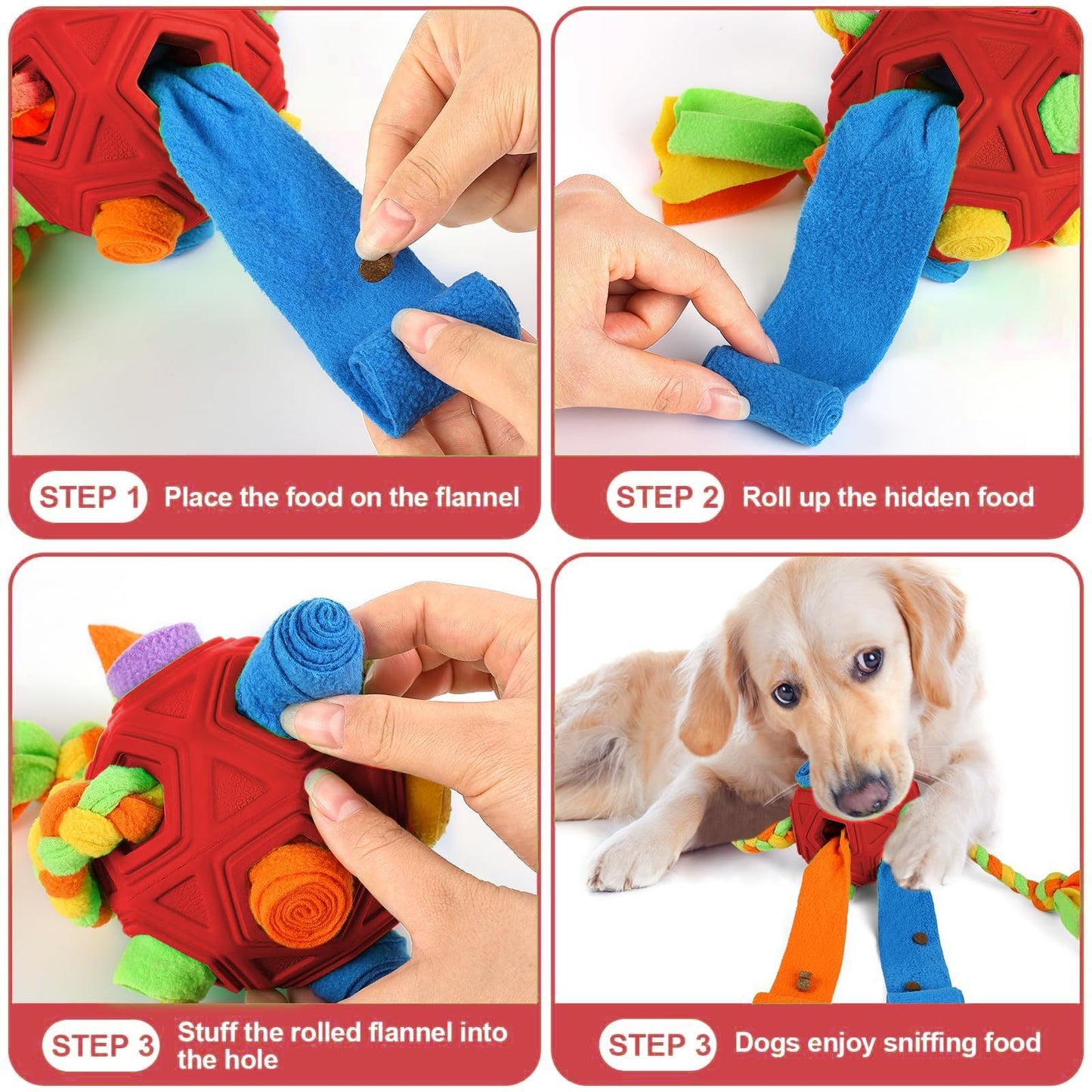 Pet Sniffing Ball Dog Puzzle IQ Training Bite Resistant Pet Supplies