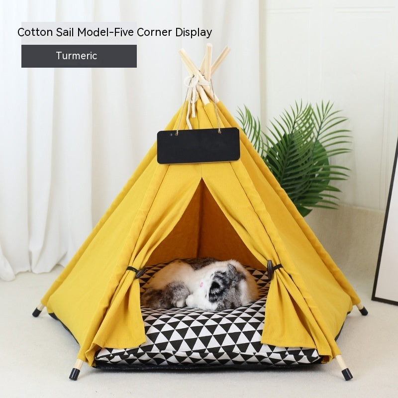 Pet Tent Cat House Removable And Washable Kennel Cat