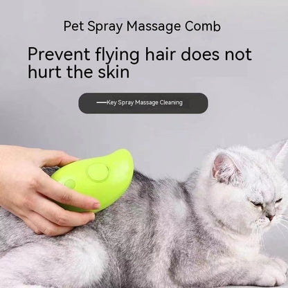 3 In 1 Cat Steam Brush Steamy Dog Brush Electric Spray