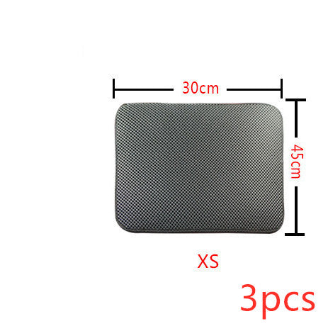 Double Layer Litter Cat Bed Pads Pet Cat Litter Mat Trapping