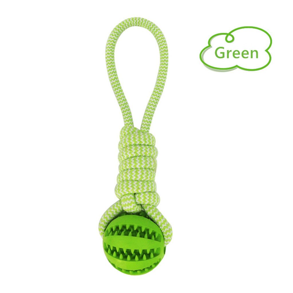 Dog Toys Balls Interactive Treat Rope Rubber Leaking Balls