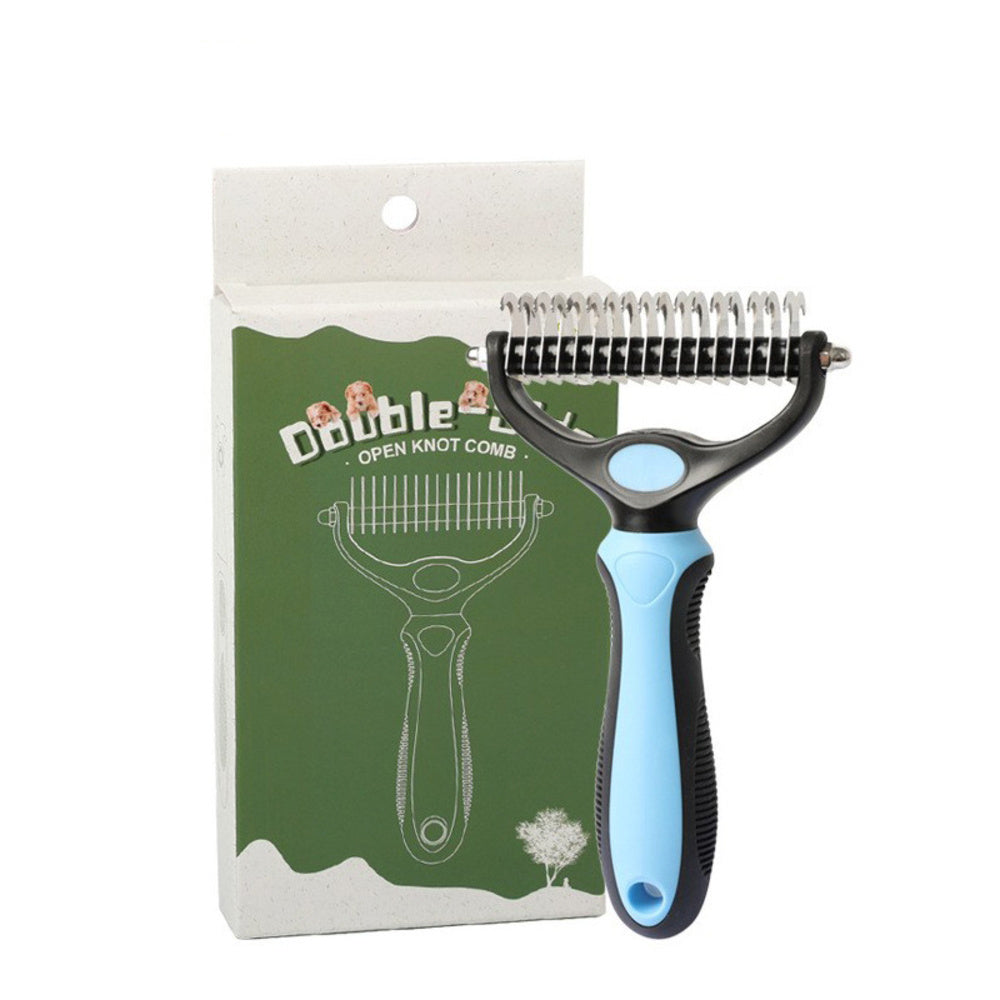 Pet Grooming Brush  Double Sided Shedding Dematting