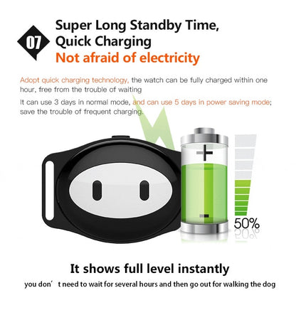 Mini Waterproof Dog GPS Tracker For Cats Pets With Collar