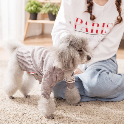 Warm pet sweater coat