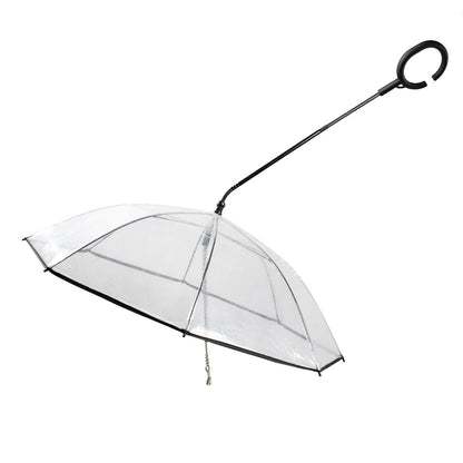 Transparent Pet Supplies Adjustable Pet C Type Umbrella