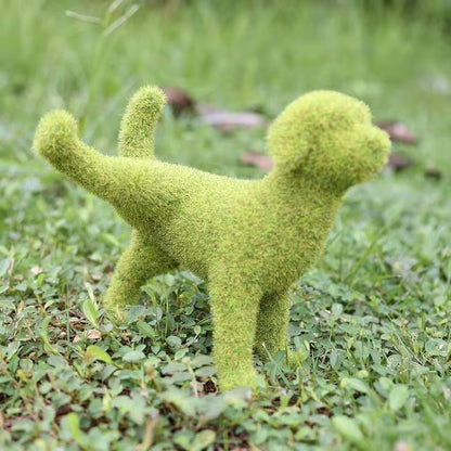 Peeing Dog Topiary Grass Garden Decoration