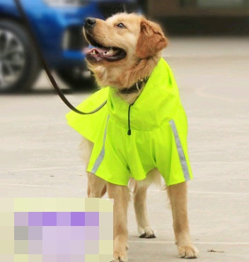 Spring and summer new dog raincoat waterproof cape dog