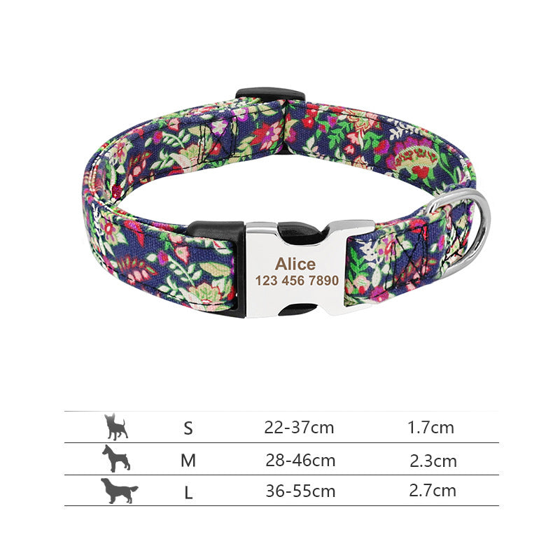 Personalized dog collar