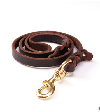 The first layer of leather dog leashes in the large dog chain demu training