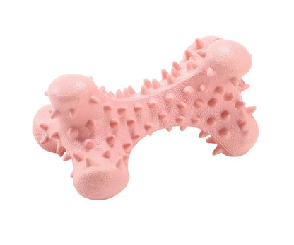 Bite-resistant piercing bone dog bite toy