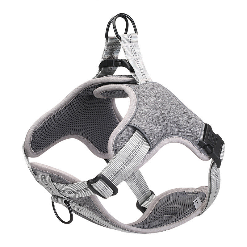 Dog chest harness vest type reflective