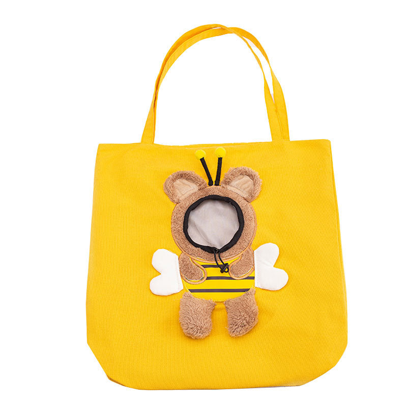 Little Bee Design Cat Dog Carrier Bags Portable Breathable Bag