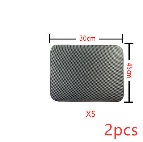 Double Layer Litter Cat Bed Pads Pet Cat Litter Mat Trapping