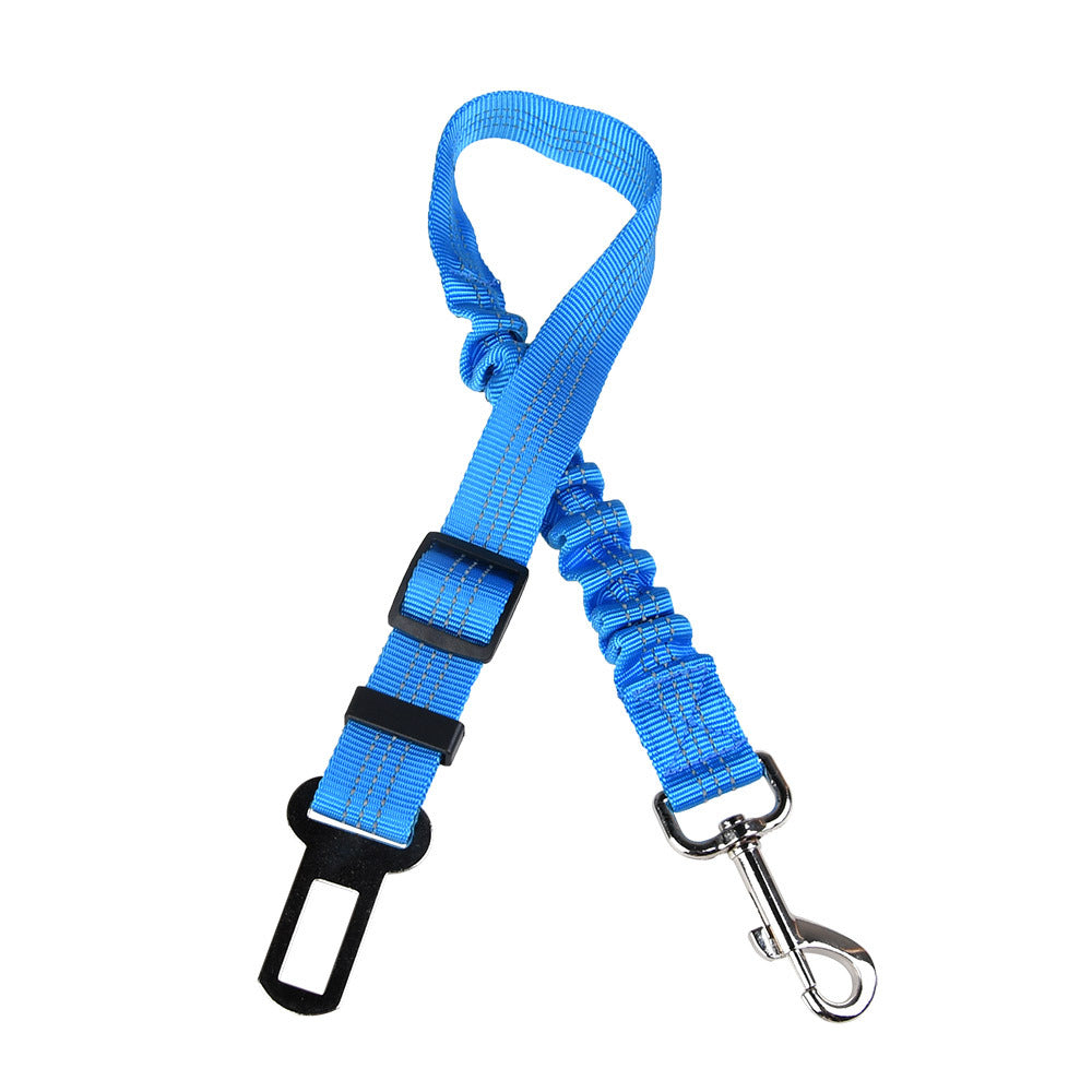 Dog elastic car seat belt traction rope