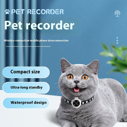 Pets Recorder Pet Tracker Collar Dogs And Cats Viewing Angle Motion