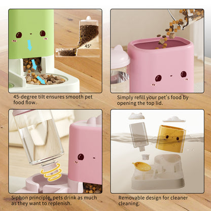 1 Piece Cartoon Cloud Cat Ear Feeding And Water Feeding