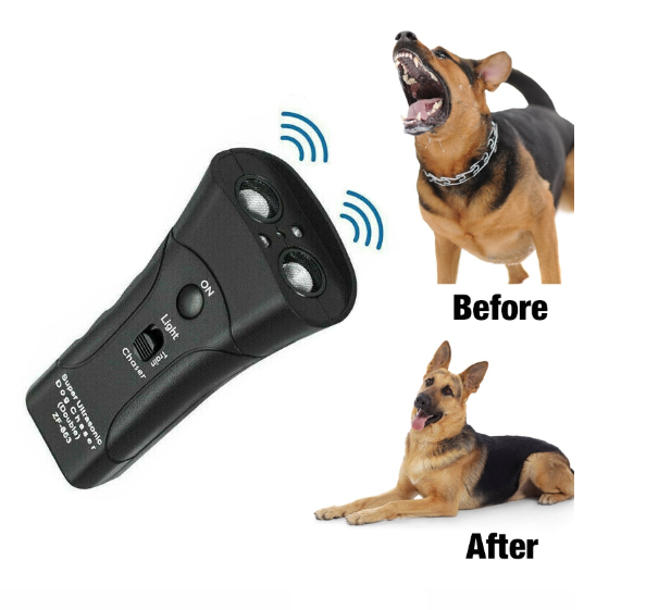 Multi-function Ultrasonic Dog Aggressive Pet Training Flashlight