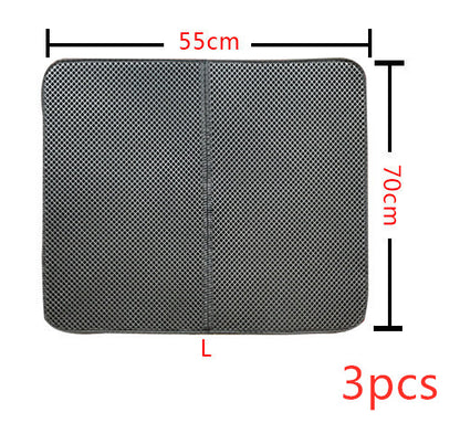 Double Layer Litter Cat Bed Pads Pet Cat Litter Mat Trapping