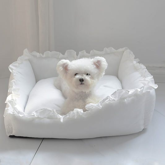 Super Comfy Princess Dog Bed Sofa Pet Kennel House Mat for Small Dogs Cat Teddy