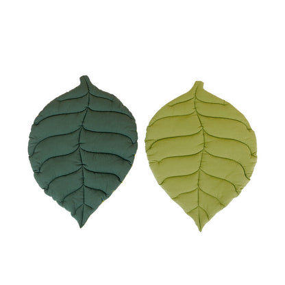 Leaf Shape Soft Dog Bed Mat Soft Crate Pad Machine