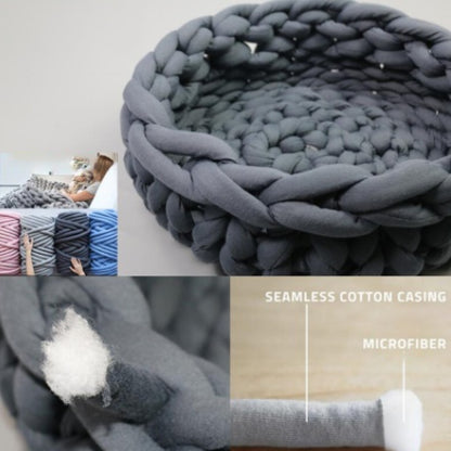 Coarse Wool Hand-woven Pet Nest Can Be Washed