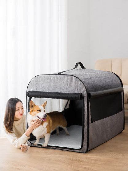 Dog Cage House Car Pet Supplies Washable Pet Kennel Cylinder Portable Dog House