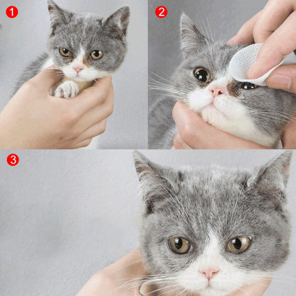 Pet Eye Grooming Wipes Dog Cat Eyes Gentle Tear Stain Cleaning