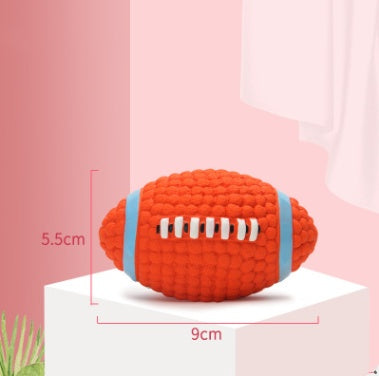 Dog Toy Bite-Resistant Teeth Cleaning Latex Toy Ball