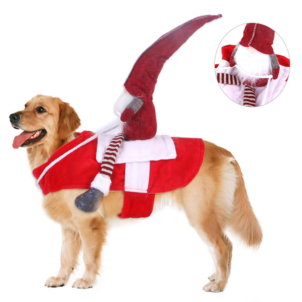 Pet Christmas Riding Transformation Costume Pet Products